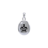 Sea Turtle Sterling Silver Pendant TP676 - Pendants